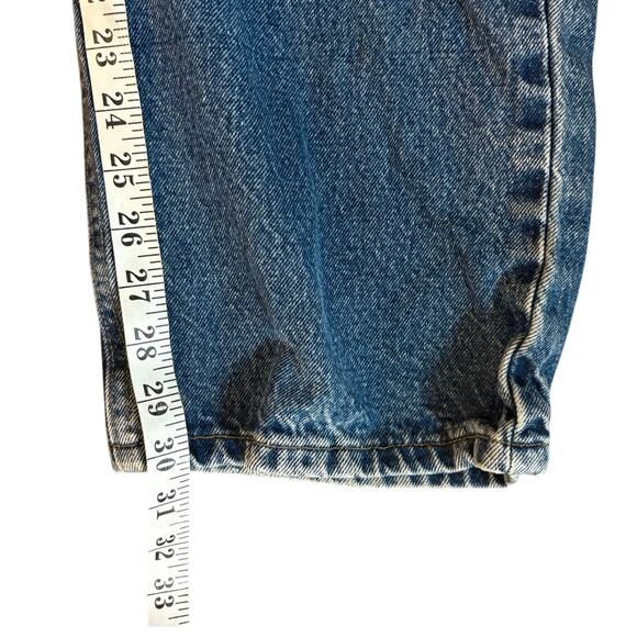 Vintage Y2K Mens 36X34 Carhartt B180 DST Jeans Traditional Fit Leather Patch - Picture 4 of 9